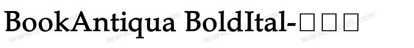 BookAntiqua BoldItal字体转换 BookAntiqua BoldItal字体转换